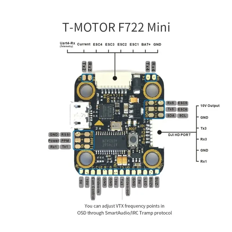 Combo T-Motor MINI F7 FC F45A  - Betaflight Fc F7 reseña y precio